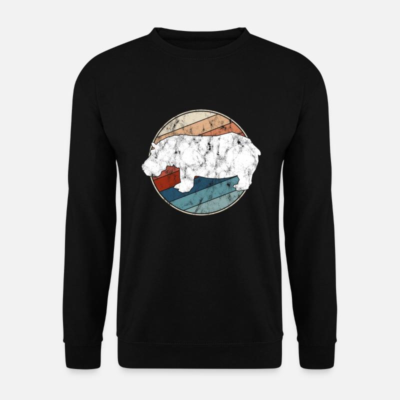 Hippopotamus retro - Unisex Sweatshirt - black