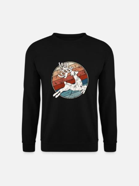 Moose Retro - Sweat-shirt Unisexe - noir