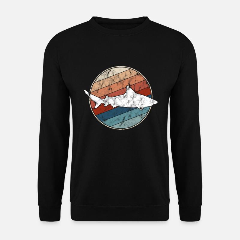 Shark Retro - Unisex Sweatshirt - black