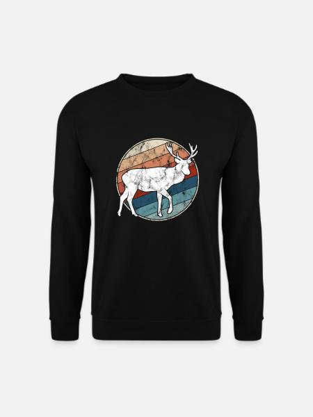 Deer Retro - Unisex Sweatshirt - black