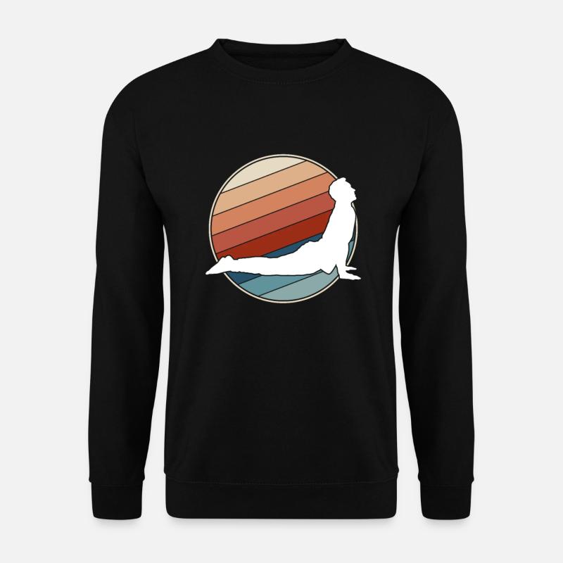 Yoga Retro - Unisex Sweatshirt - black