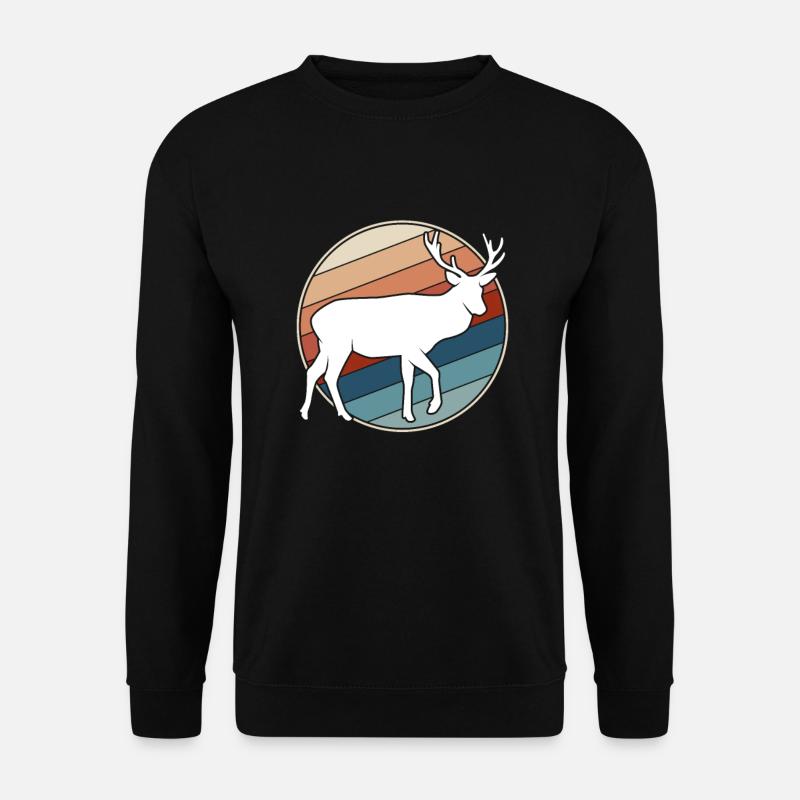 Deer Retro - Unisex Sweatshirt - black
