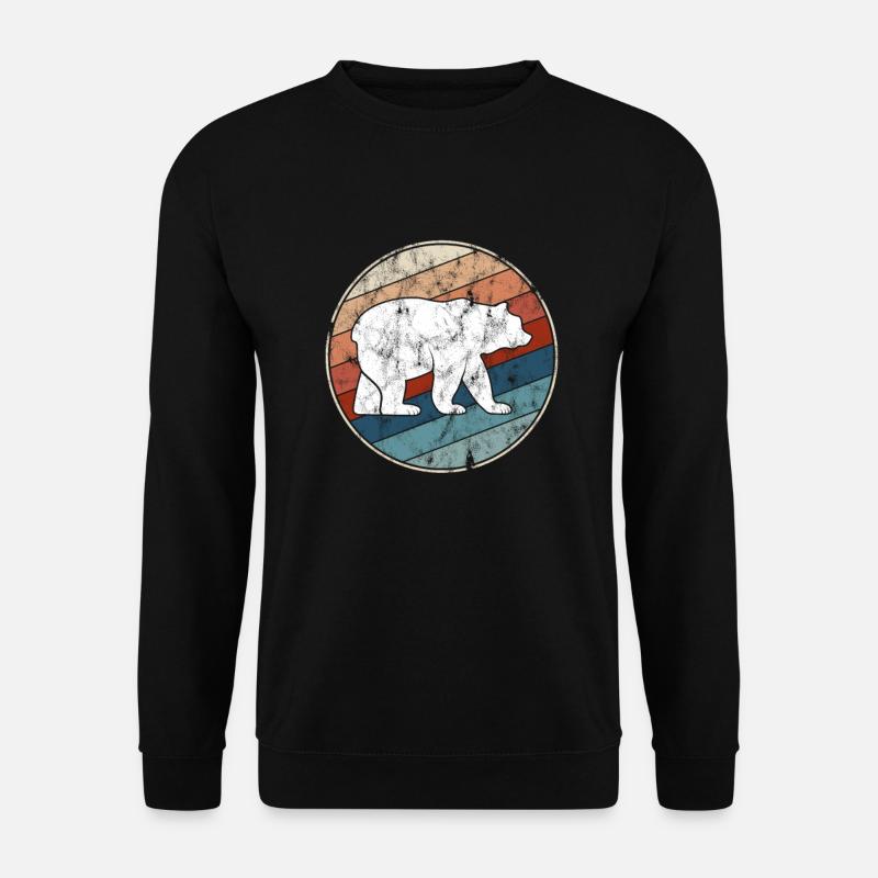 Bear Retro - Unisex Sweatshirt - black