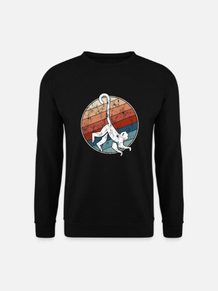 Monkey Retro - Unisex Sweatshirt - black