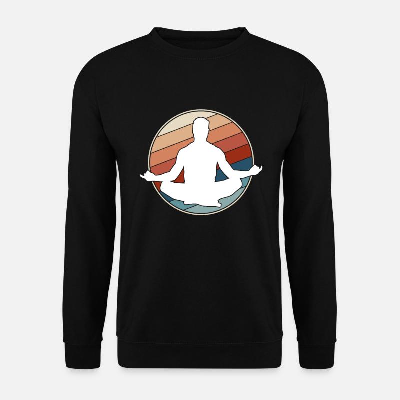 Méditation Rétro - Sweat-shirt Unisexe - noir