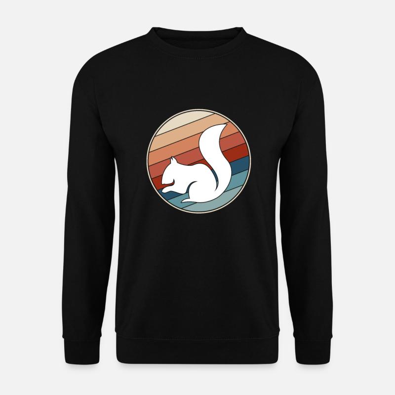 Eichhörnchen Retro - Unisex Pullover - Schwarz