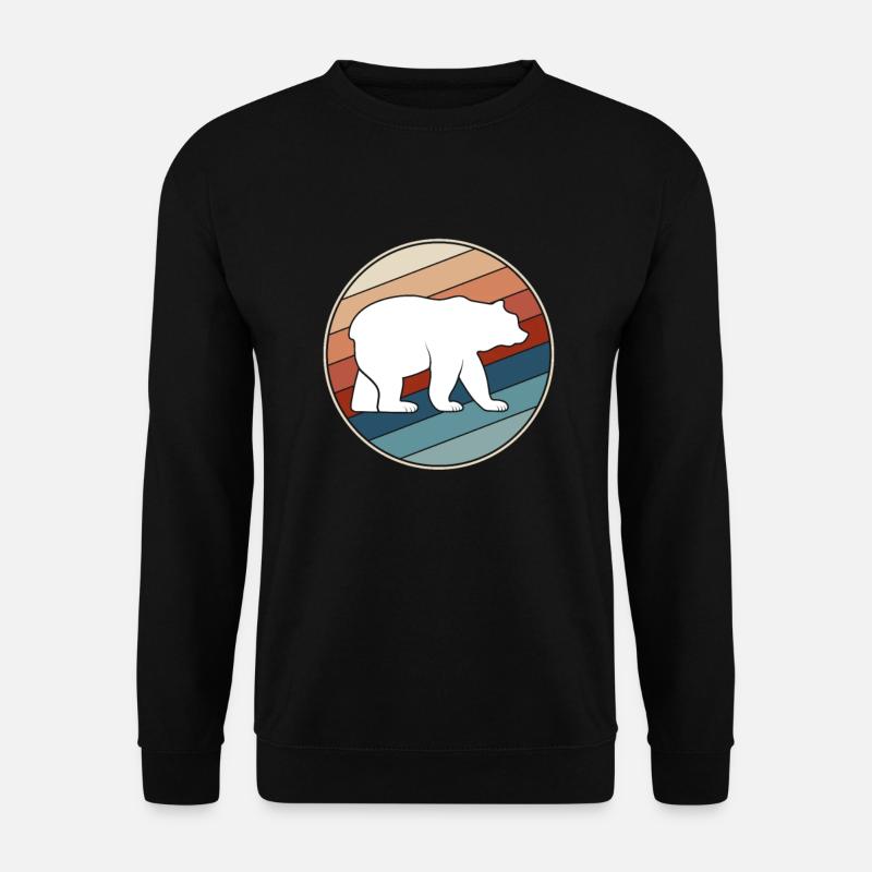 Bear retro - Unisex Sweatshirt - black