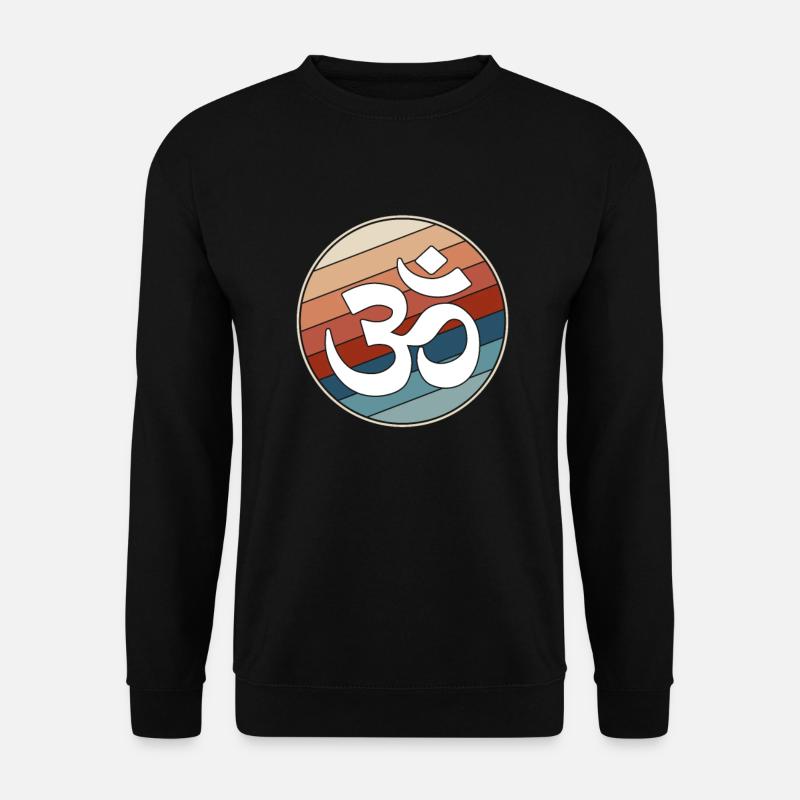 Meditation Retro - Unisex Sweatshirt - black