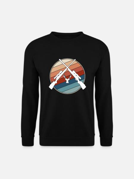 Hunting Retro - Unisex Sweatshirt - black