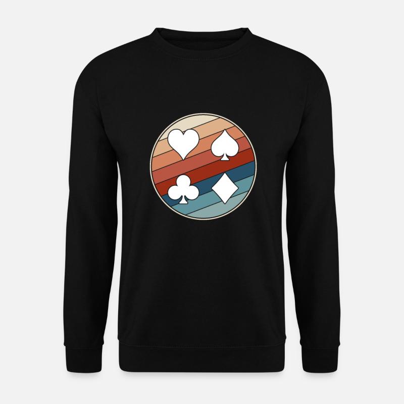 Poker retro - Unisex Sweatshirt - black