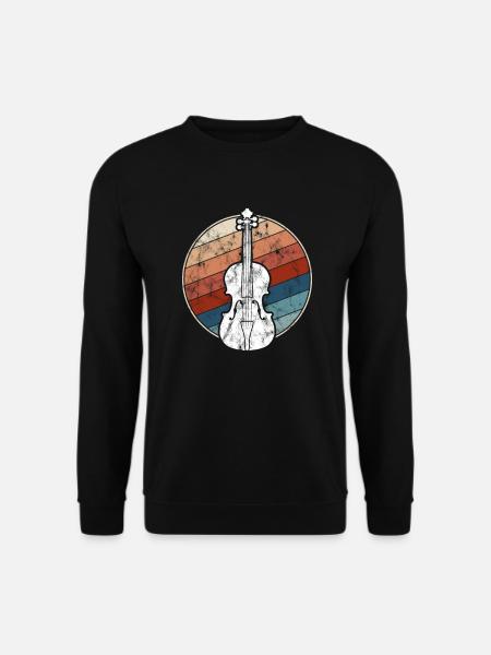 Violon Rétro - Sweat-shirt Unisexe - noir