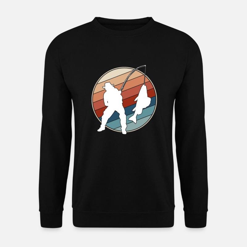 Pêche Rétro - Sweat-shirt Unisexe - noir