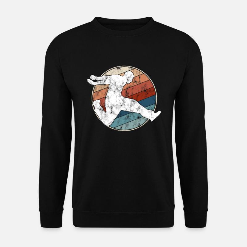 Parkour Retro - Unisex Pullover - Schwarz