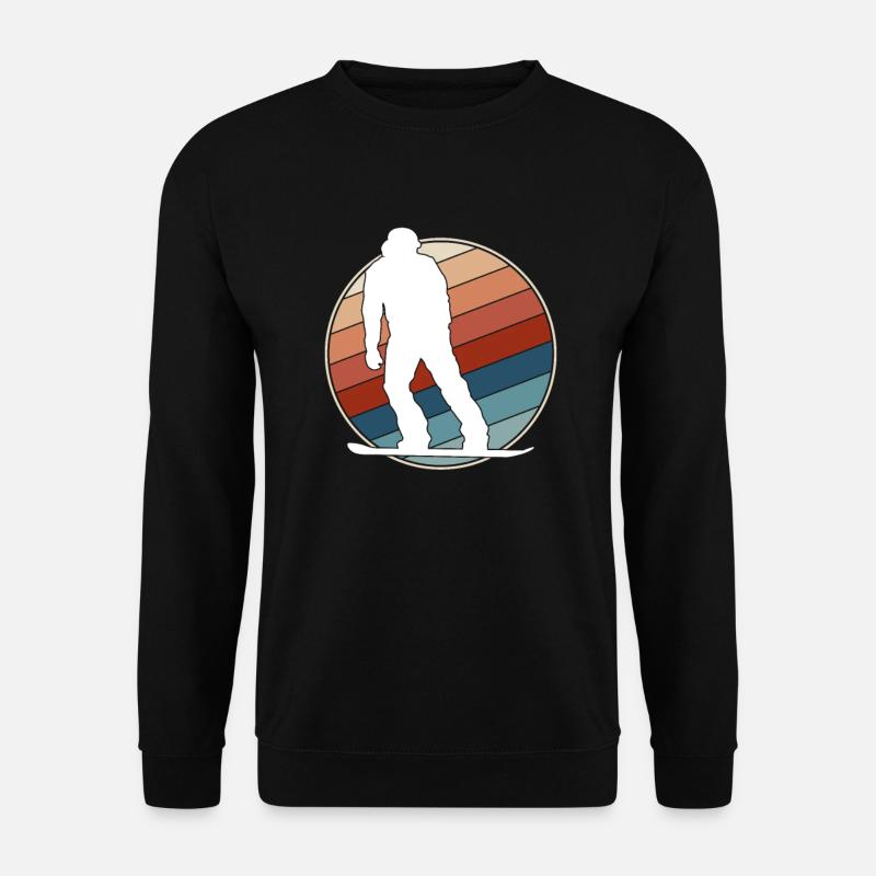 Snowboard Rétro - Sweat-shirt Unisexe - noir