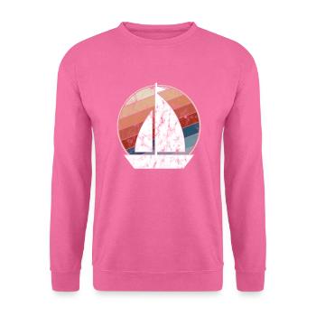 Rétro de la voile - Sweat-shirt Unisexe - rose - Devant