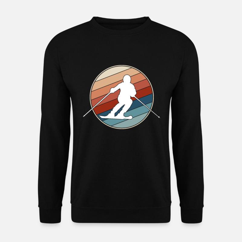 Ski Retro - Unisex Sweatshirt - black