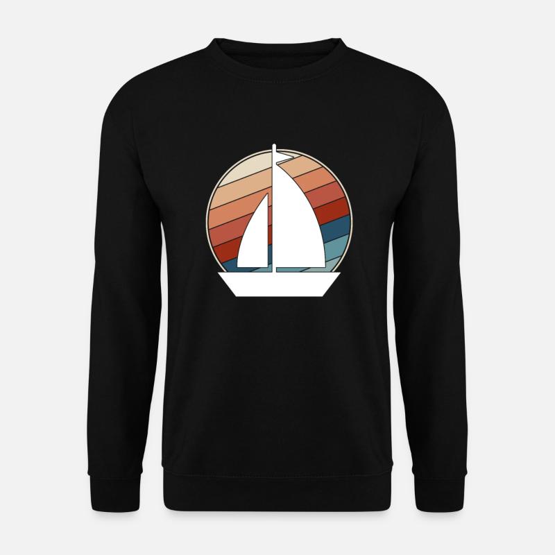 Segeln Retro - Unisex Pullover - Schwarz
