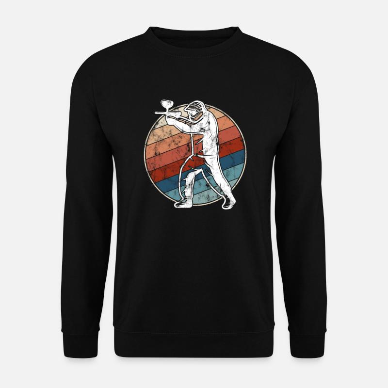 Paintball Retro - Unisex Pullover - Schwarz
