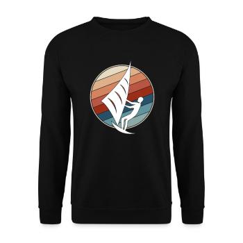Cerf-volant rétro - Sweat-shirt Unisexe - noir - Devant - Alina (178cm) & Michal (187cm)