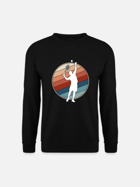 Tennis Rétro - Sweat-shirt Unisexe - noir