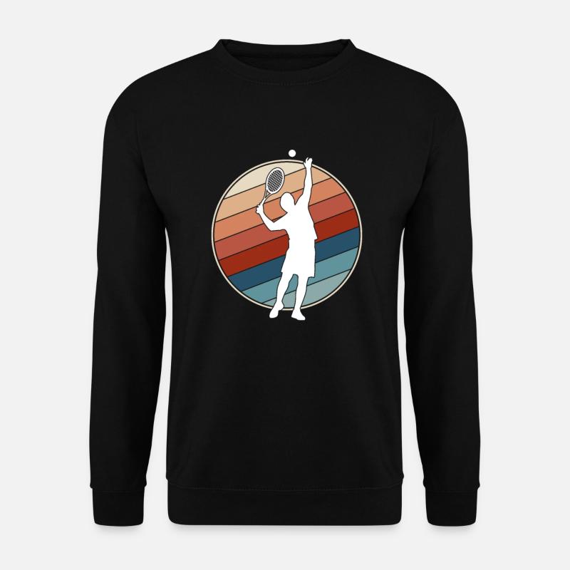 Tennis Retro - Unisex Pullover - Schwarz