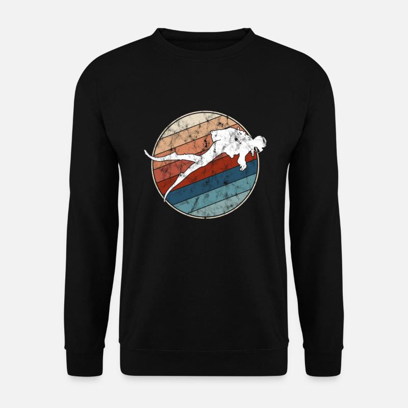 Tauchen Retro - Unisex Pullover - Schwarz