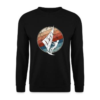 Cerf-volant rétro - Sweat-shirt Unisexe - noir - Devant - Alina (178cm) & Michal (187cm)