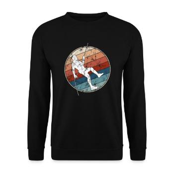 Escalade rétro - Sweat-shirt Unisexe - noir - Devant - Alina (178cm) & Michal (187cm)