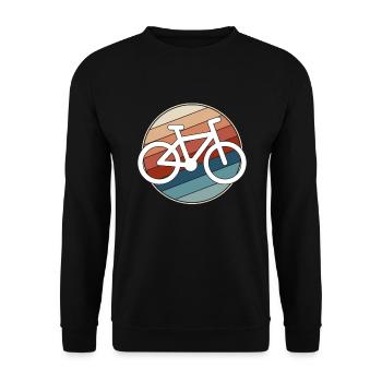 Vélo Rétro - Sweat-shirt Unisexe - noir - Devant - Alina (178cm) & Michal (187cm)