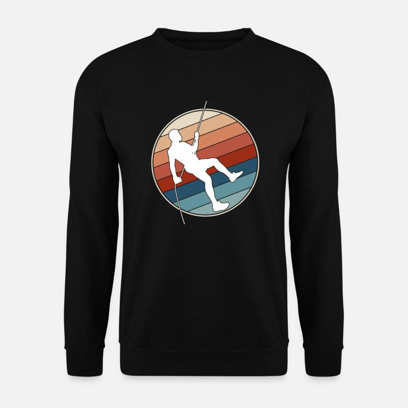 Climbing Retro - Unisex Sweatshirt - black