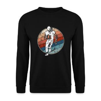 Football Rétro - Sweat-shirt Unisexe - noir - Devant - Alina (178cm) & Michal (187cm)