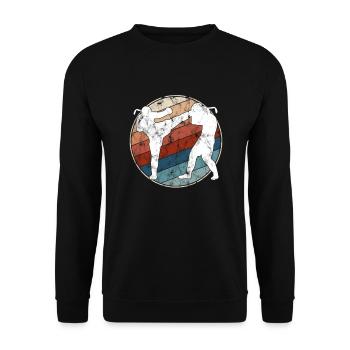 Arts Martiaux Rétro - Sweat-shirt Unisexe - noir - Devant - Alina (178cm) & Michal (187cm)