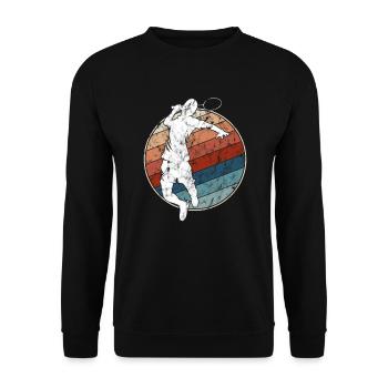 Badminton Rétro - Sweat-shirt Unisexe - noir - Devant - Alina (178cm) & Michal (187cm)