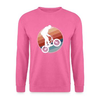 BMX retro - Unisex Pullover - Pink - Vorne