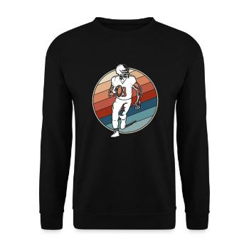 Football Rétro - Sweat-shirt Unisexe - noir - Devant - Alina (178cm) & Michal (187cm)