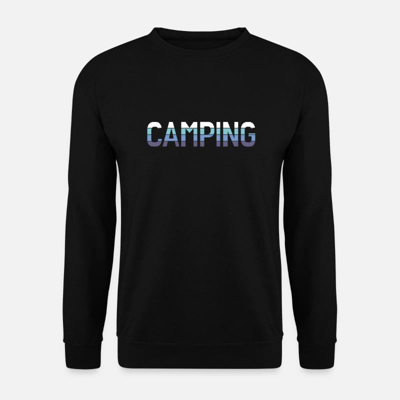 camping - Unisex Pullover - Schwarz