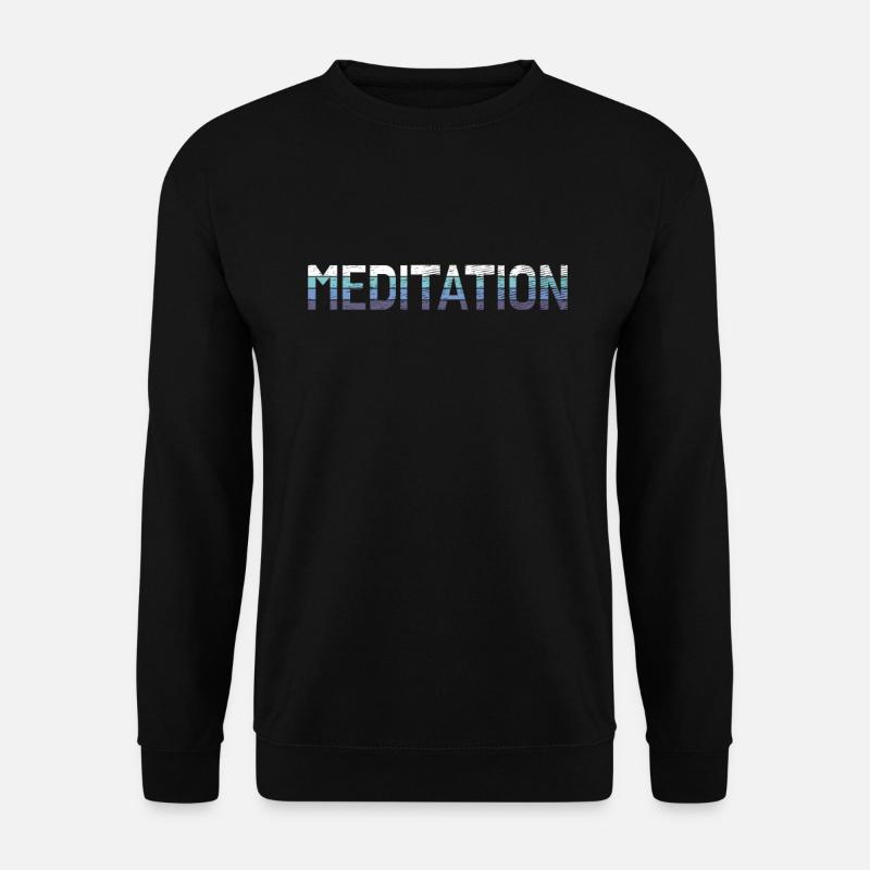 Meditation - Unisex Pullover - Schwarz