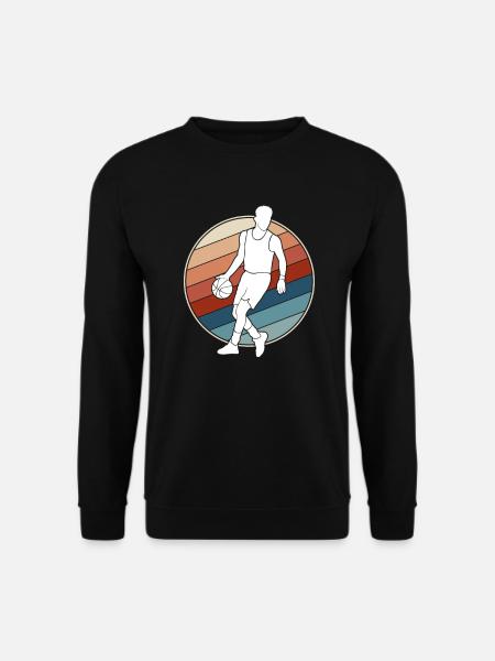 Basketball Retro - Unisex Pullover - Schwarz