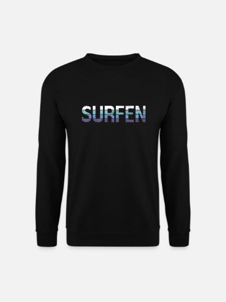 Surfen - Unisex Pullover - Schwarz
