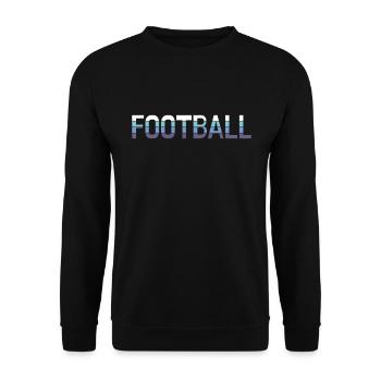 football - Unisex Pullover - Schwarz - Vorne - Alina (178cm) & Michal (187cm)