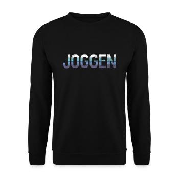 Joggen - Unisex Pullover - Schwarz - Vorne - Alina (178cm) & Michal (187cm)