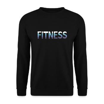 Fitness - Unisex Sweatshirt - black - Front - Alina (178cm) & Michal (187cm)