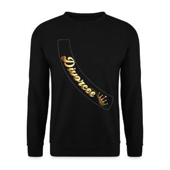Happy Divorce Party divorcé - Sweat-shirt Unisexe - noir - Devant - Alina (178cm) & Michal (187cm)