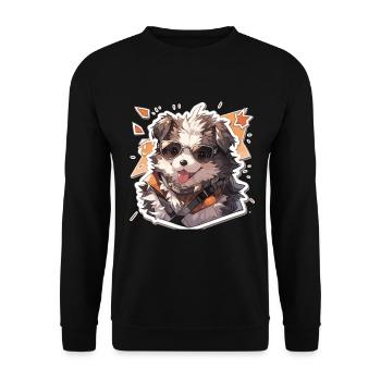Chiens Chien Propriétaire Chien Amoureux Animal - Sweat-shirt Unisexe - noir - Devant - Alina (178cm) & Michal (187cm)
