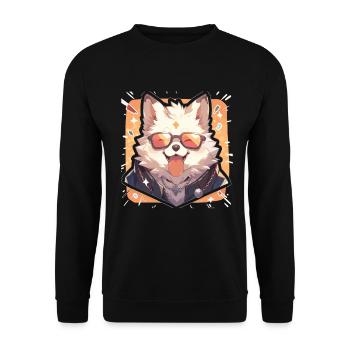 Chiens Chien Propriétaire Chien Amoureux Animal - Sweat-shirt Unisexe - noir - Devant - Alina (178cm) & Michal (187cm)