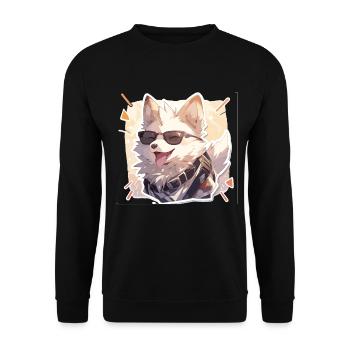 Chiens Chien Propriétaire Chien Amoureux Animal - Sweat-shirt Unisexe - noir - Devant - Alina (178cm) & Michal (187cm)