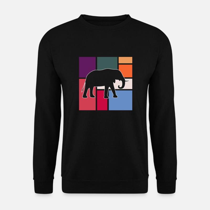 Elefant - Unisex Pullover - Schwarz