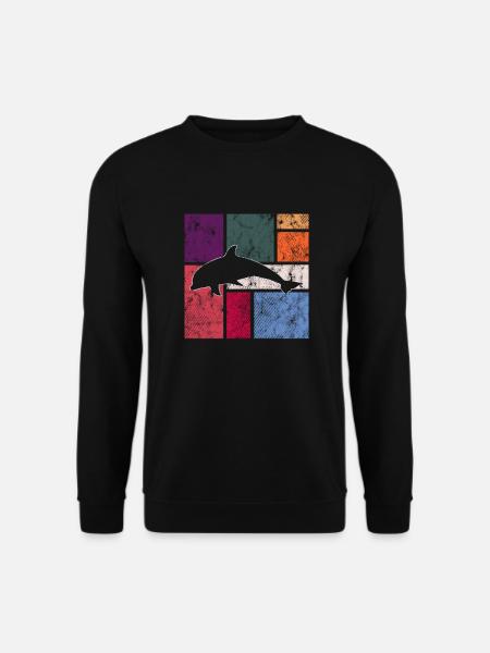 Delfin - Unisex Pullover - Schwarz