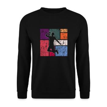 Singen - Unisex Pullover - Schwarz - Vorne - Alina (178cm) & Michal (187cm)