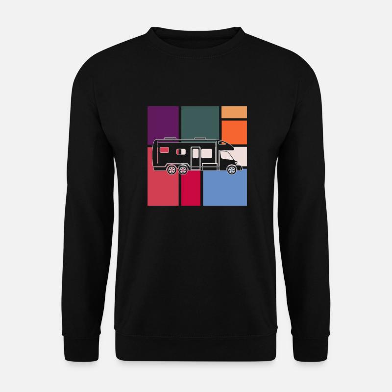 Camping - Unisex Pullover - Schwarz